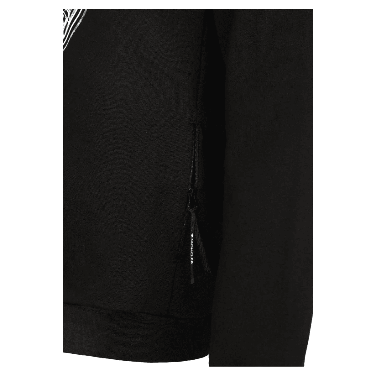 Moncler Large logo Hoodie black - Amoda