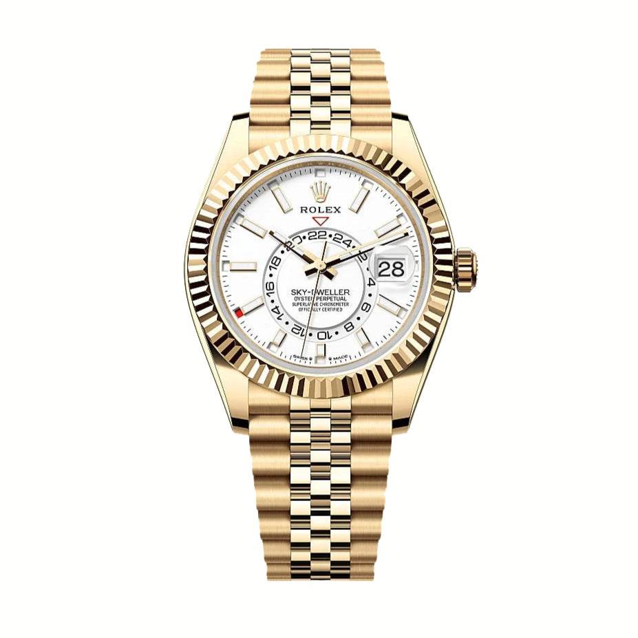Rolex Sky-Dweller, Gold White Dial. Automatic - Amoda