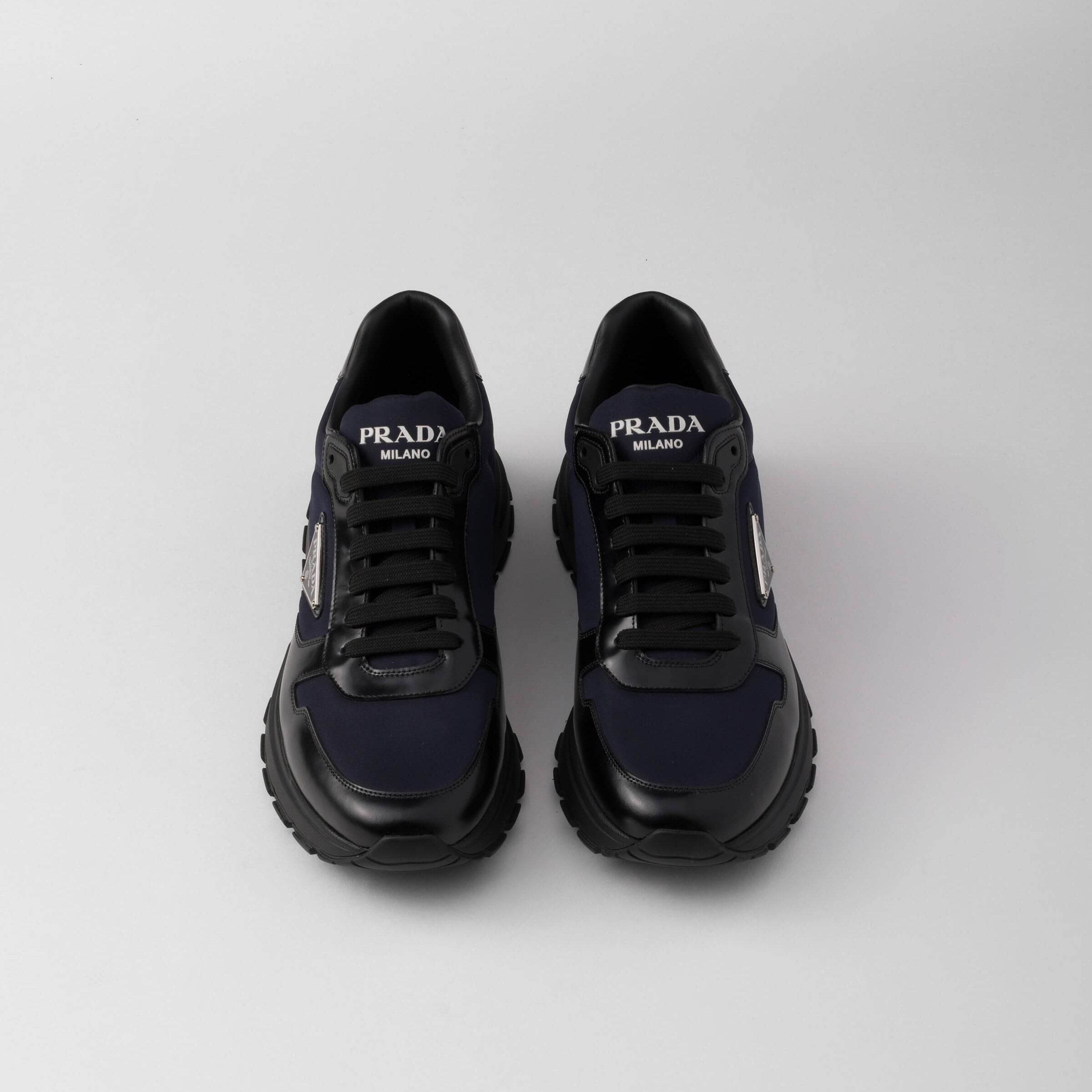 Prada Prax 01 Re Nylon Brushed Leather Navy - Amoda