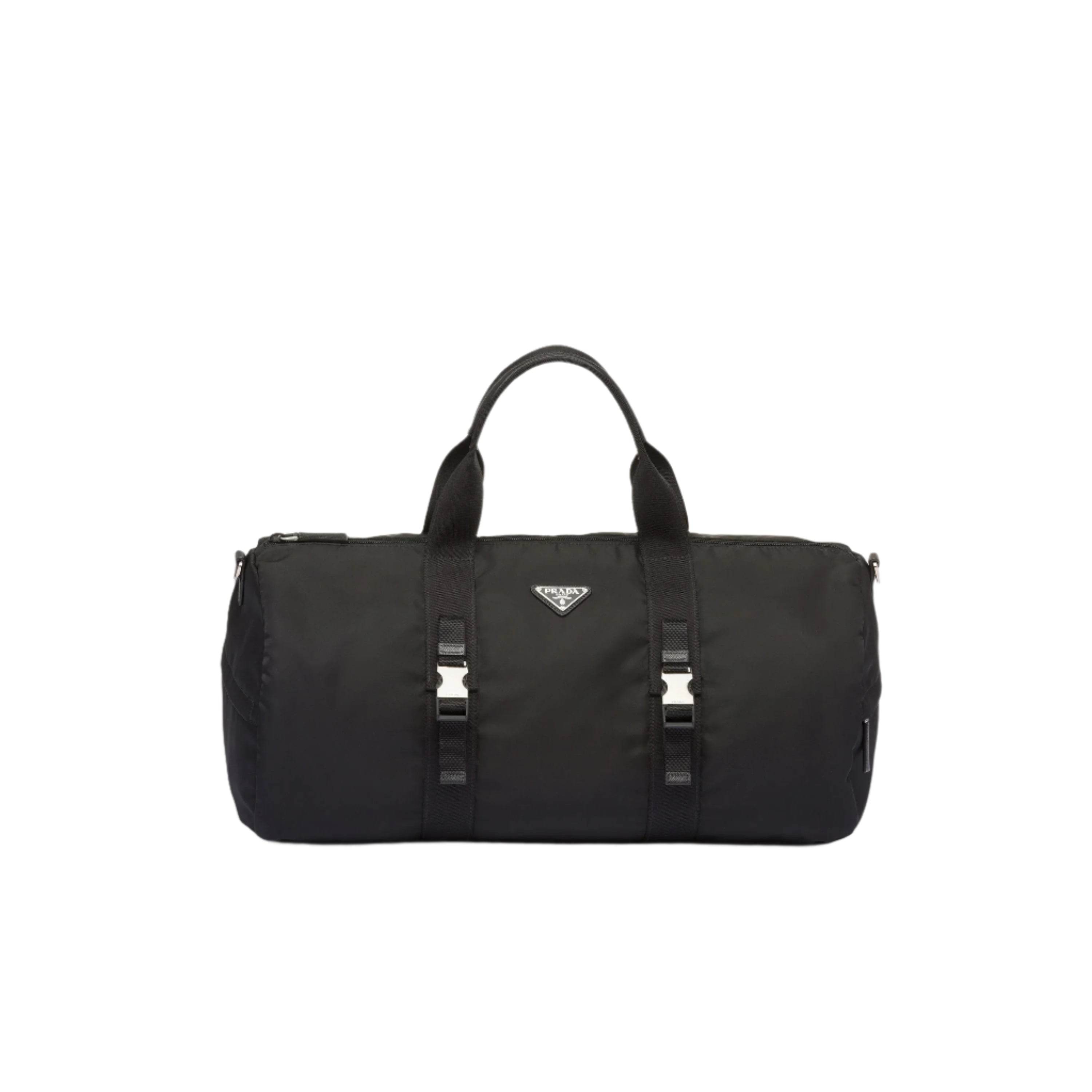 Prada Re-Nylon & Saffiona Leather Duffle Bag - Amoda