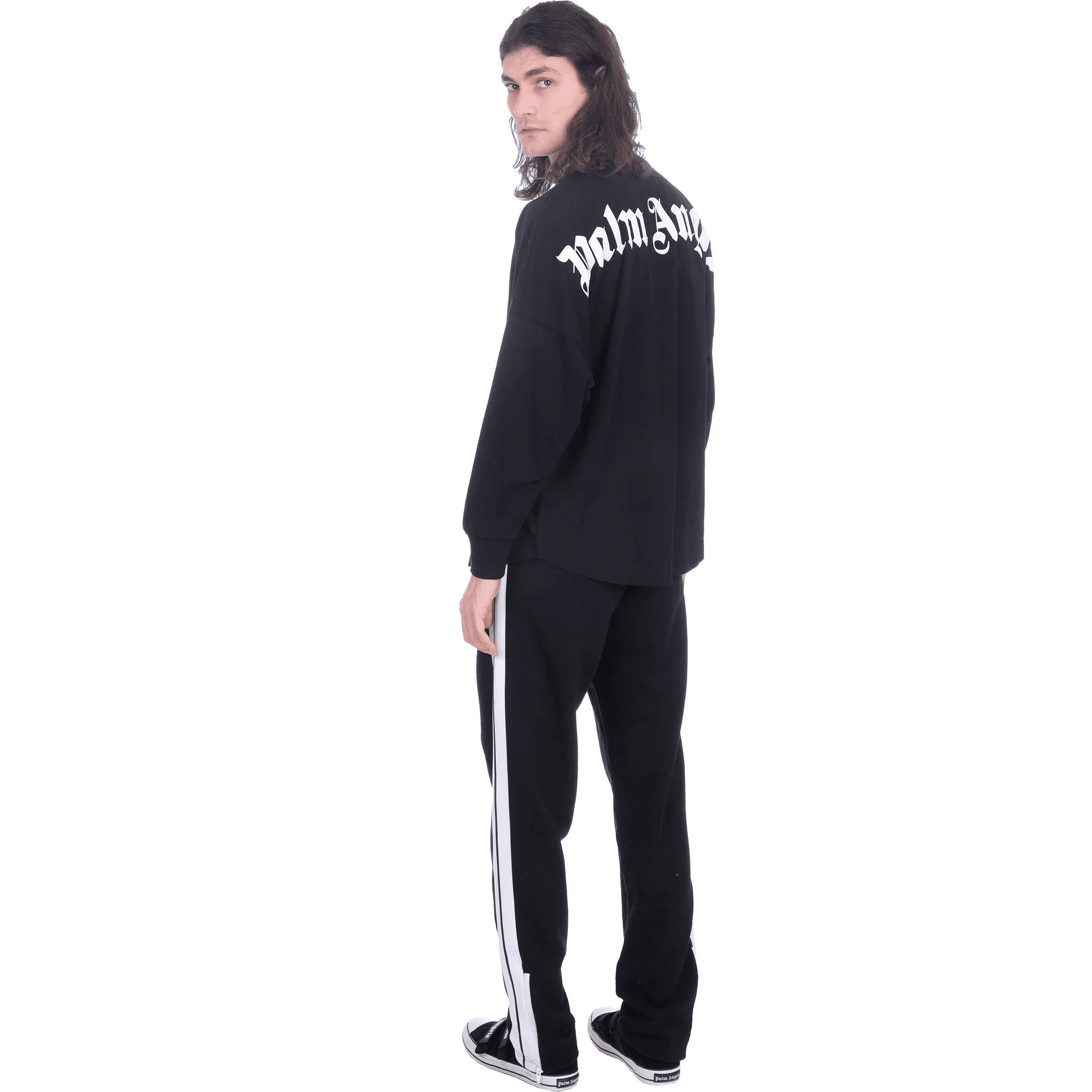 Palm Angels crew neck Heavy Cotton Sweatshirt - Amoda