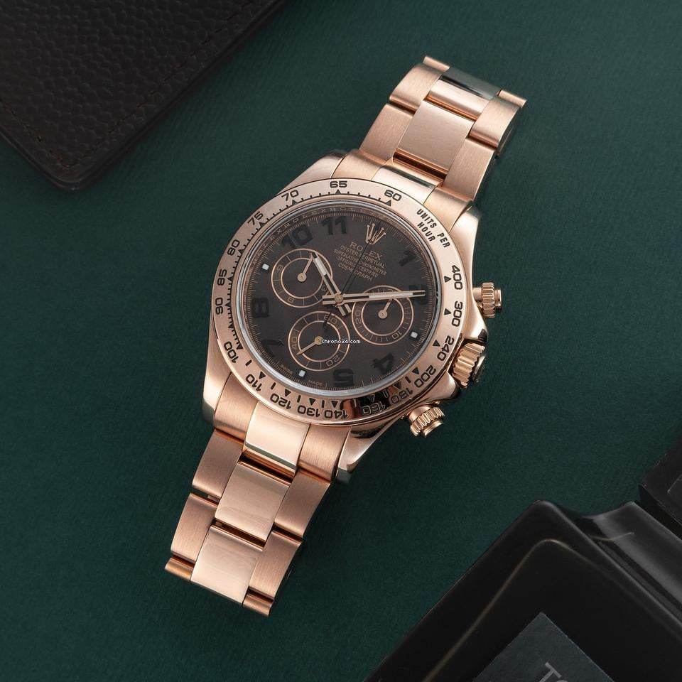 Rolex Daytona - Rolex Daytona rose gold-chocolate brown dial - Amoda