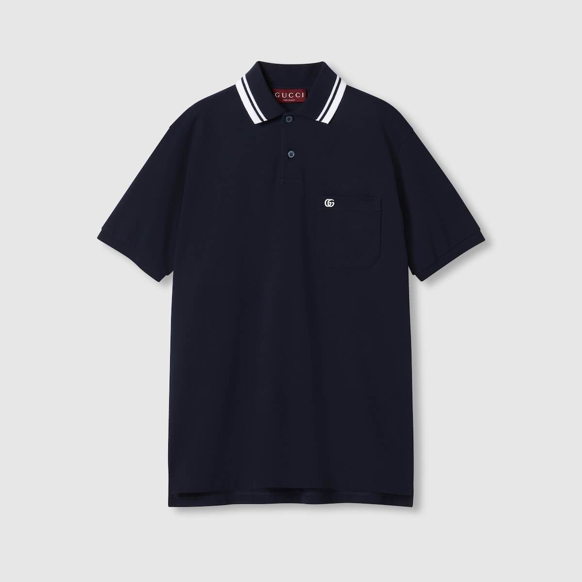 Gucci cotton picquet Polo with double G - Amoda