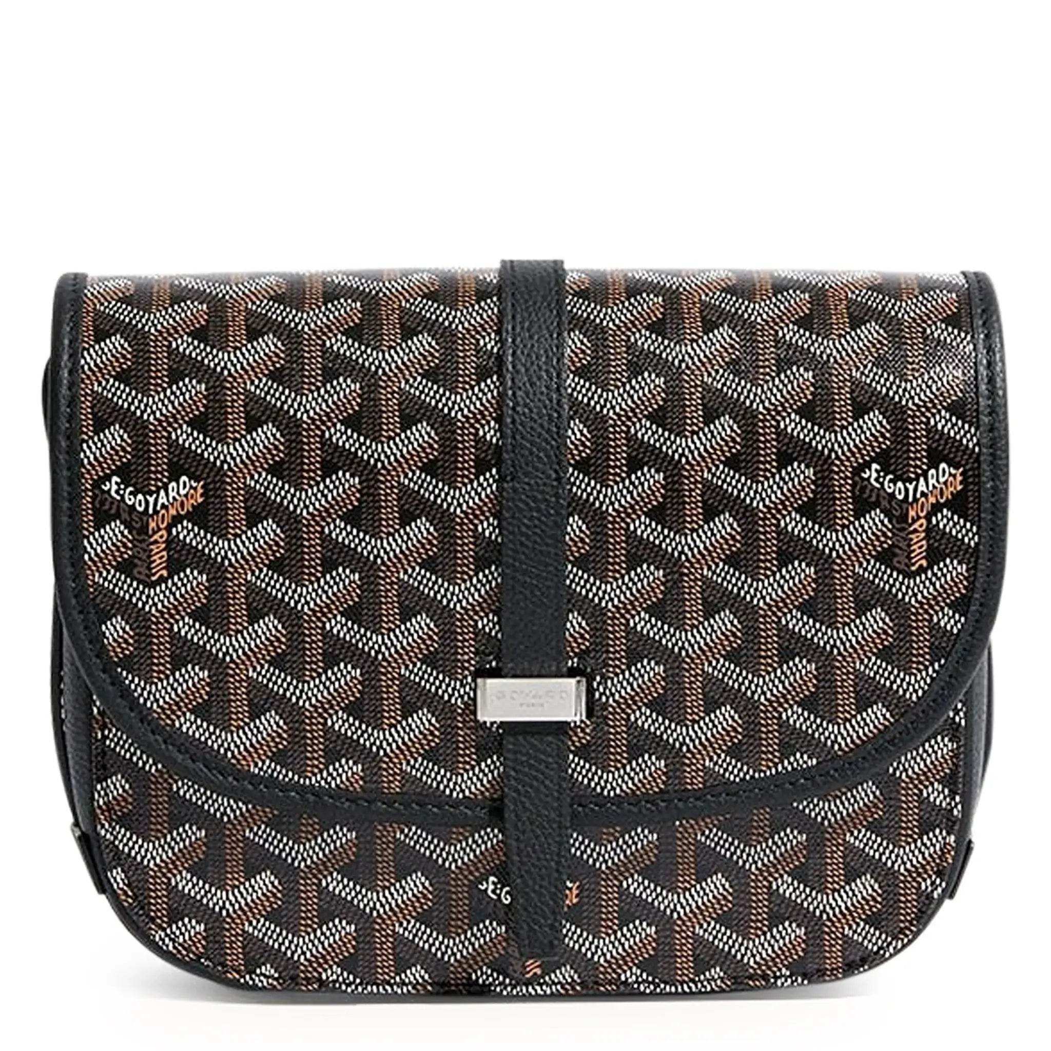 GoYard Belvedere Messenger Bag Black - Amoda