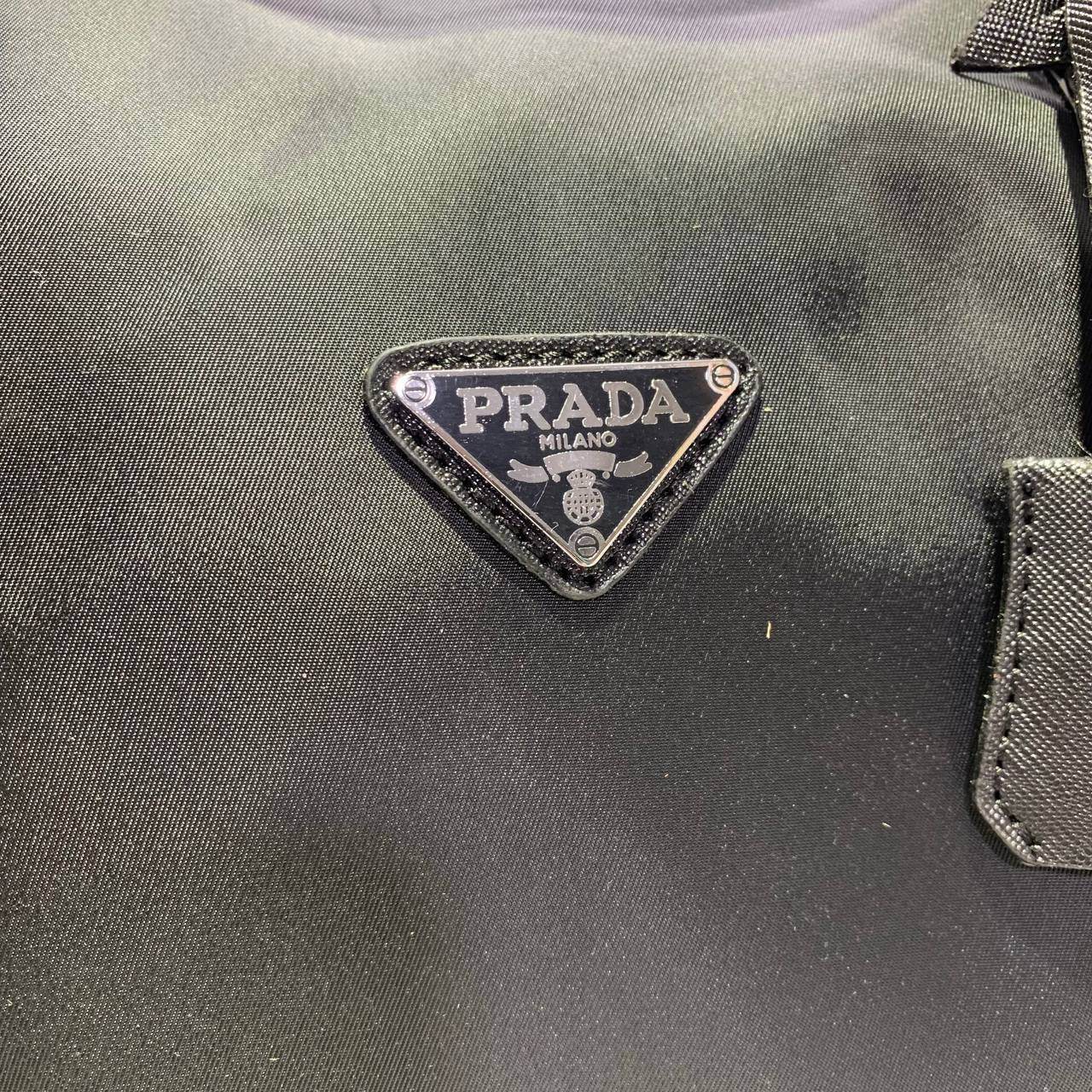 Prada Re-Nylon & Saffiona Leather Duffle Bag - Amoda