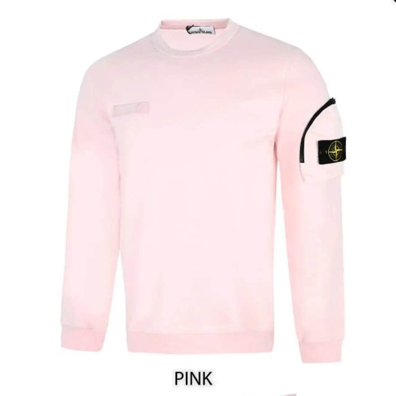 Stone Island Crewneck sweatshirt with Zip Sleeve pocket - Amoda