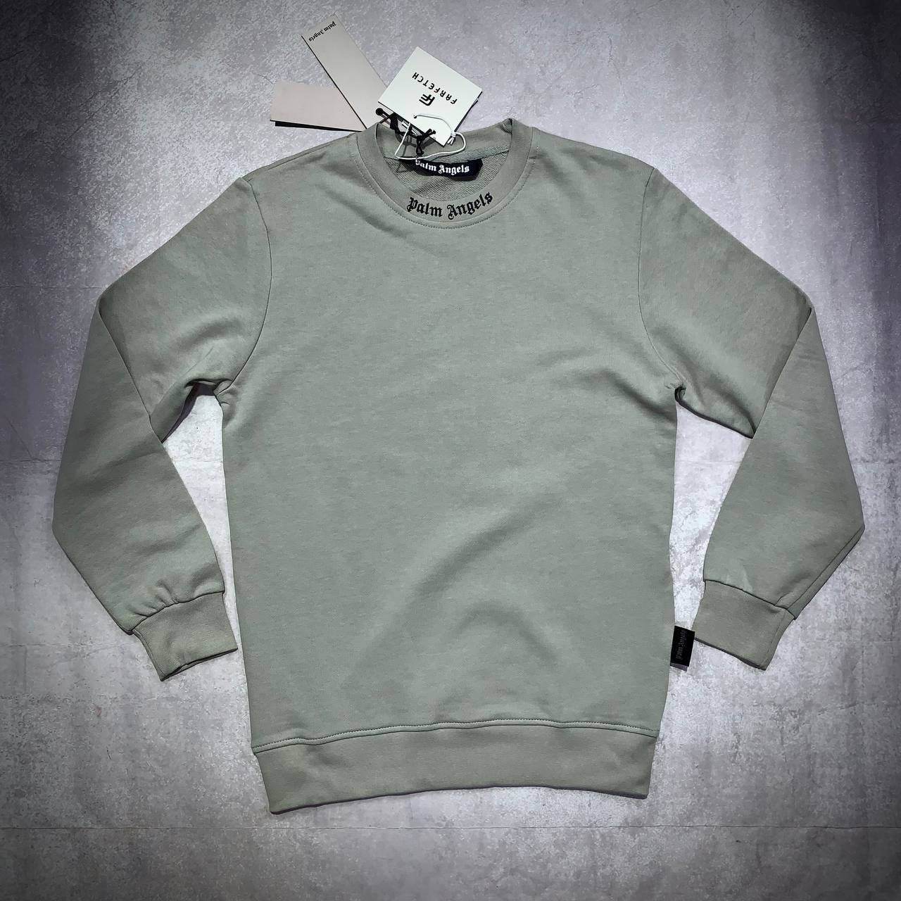 Palm Angels crew neck Heavy Cotton Sweatshirt - Amoda
