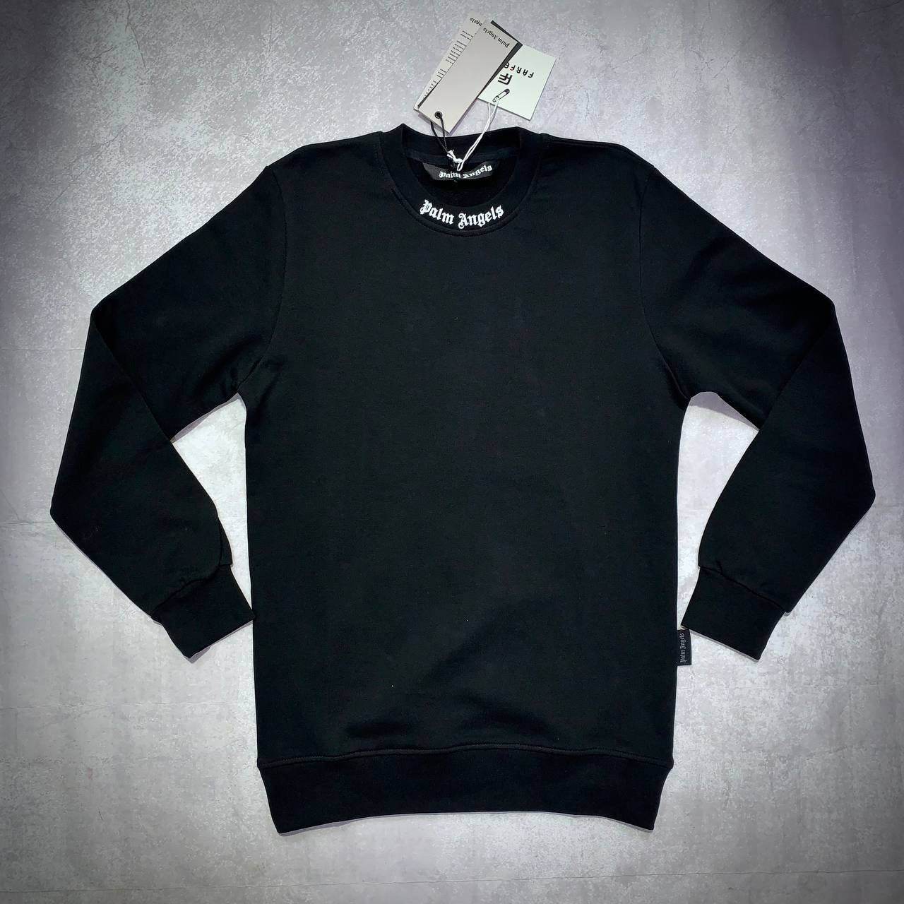 Palm Angels crew neck Heavy Cotton Sweatshirt - Amoda