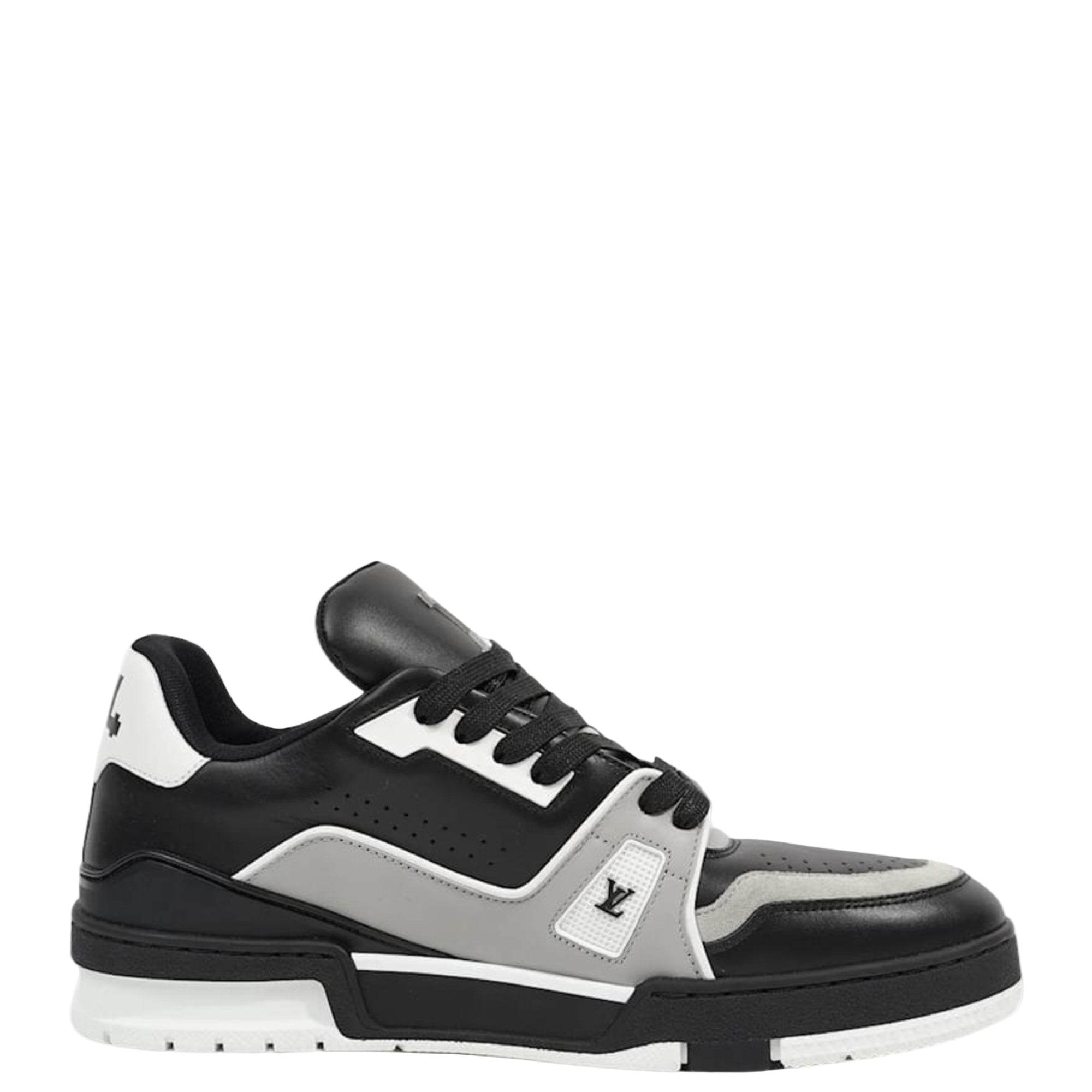 LV Black/Grey Leather Low Trainers - Amoda