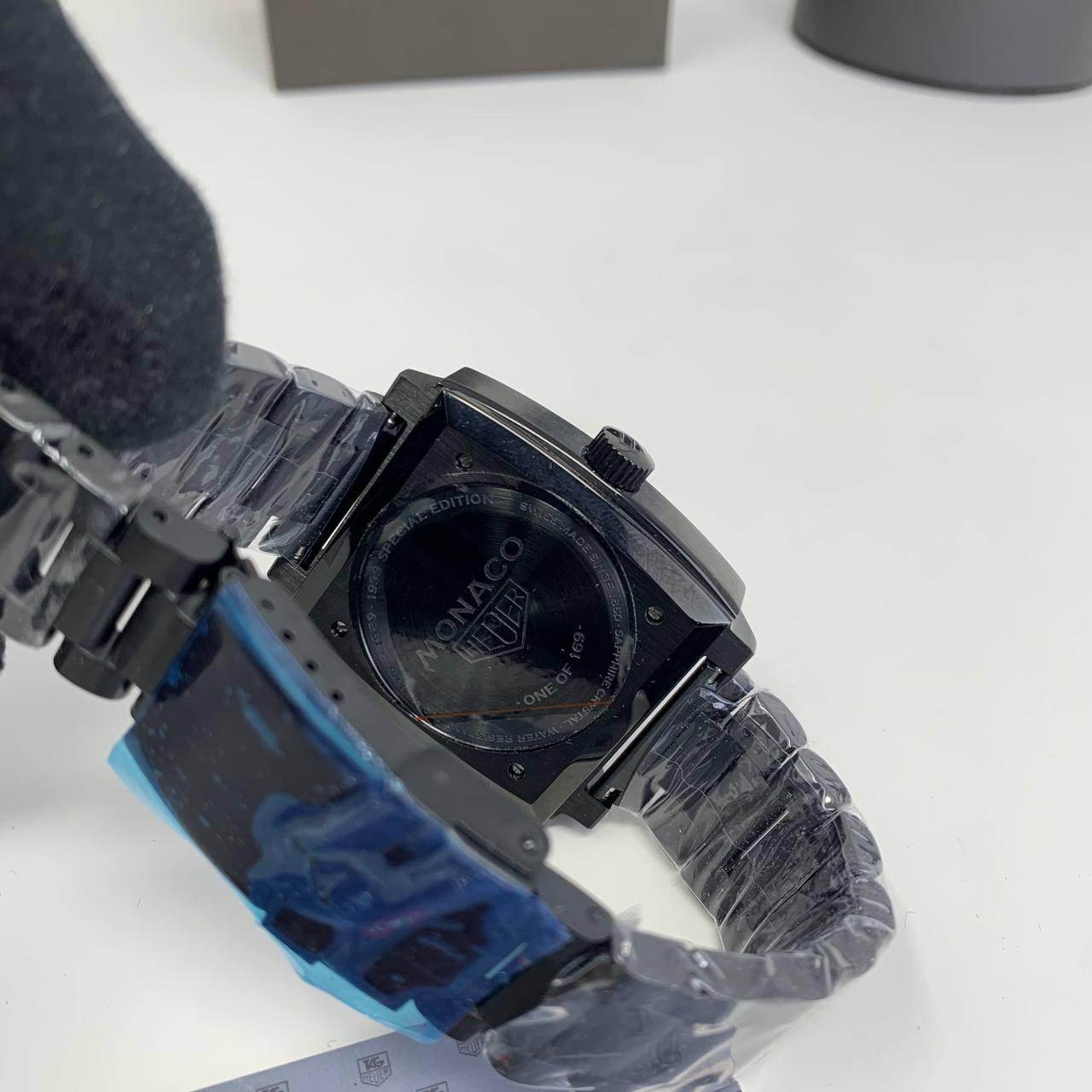 Tag Heuer Monaco X Bamford Calibre 12 Chronograph black & red dial - Amoda