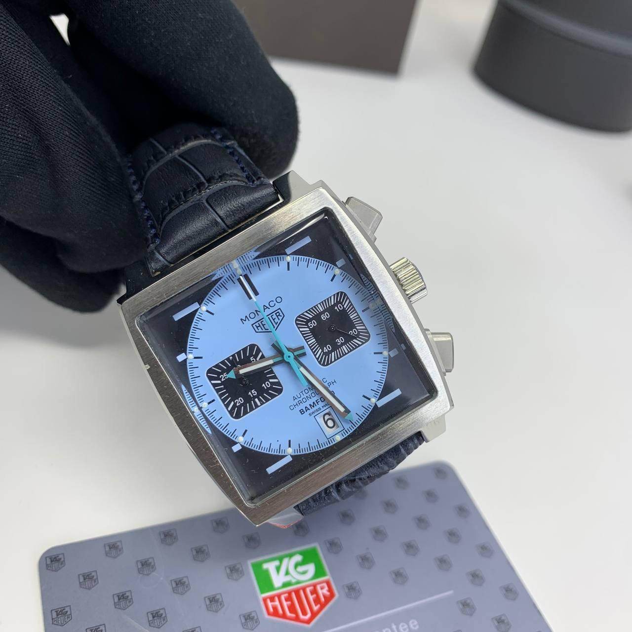 Tag Heuer Monaco X Bamford Calibre 11 Chronograph blue dial - Amoda
