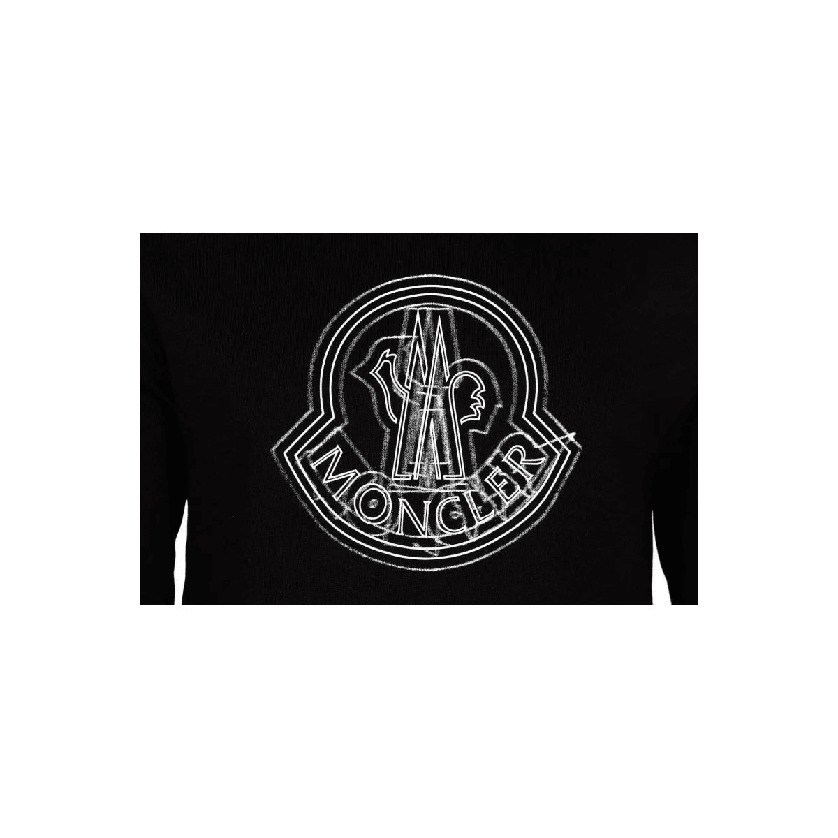 Moncler Large logo Hoodie black - Amoda