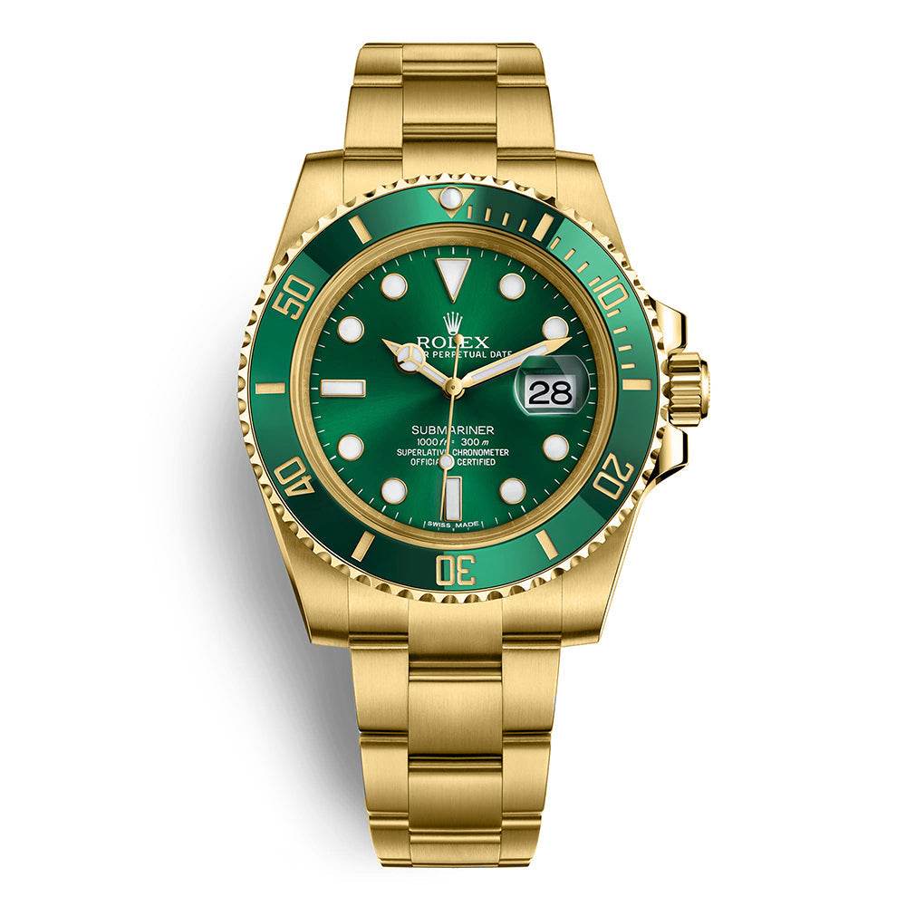 Rolex Submariner Date “Watchvice Edition “ Hulk in Yellow Gold - Amoda