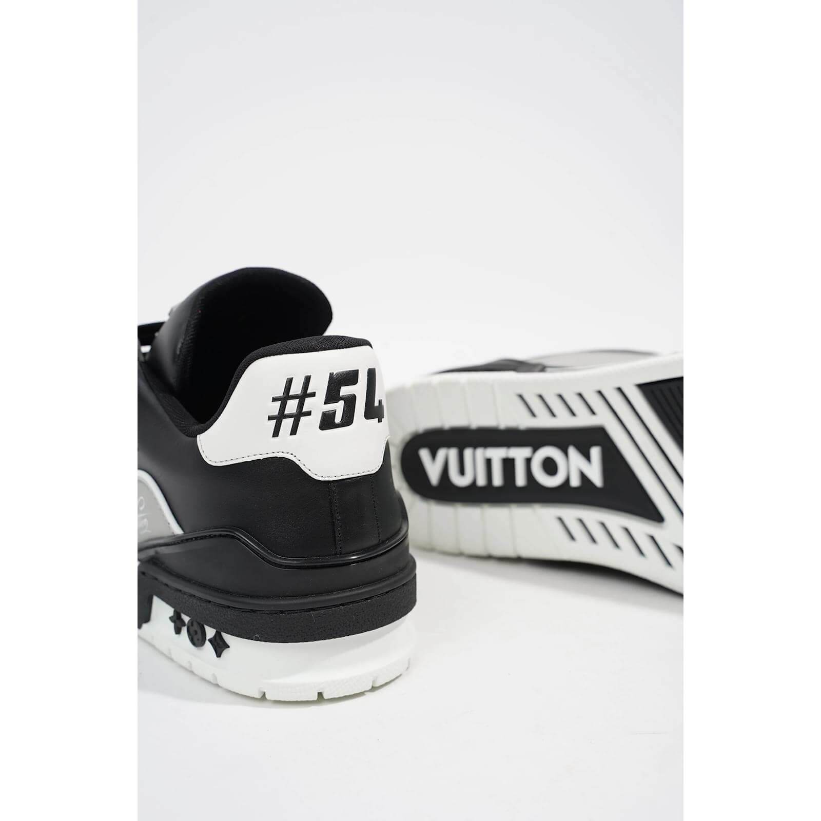 LV Black/Grey Leather Low Trainers - Amoda