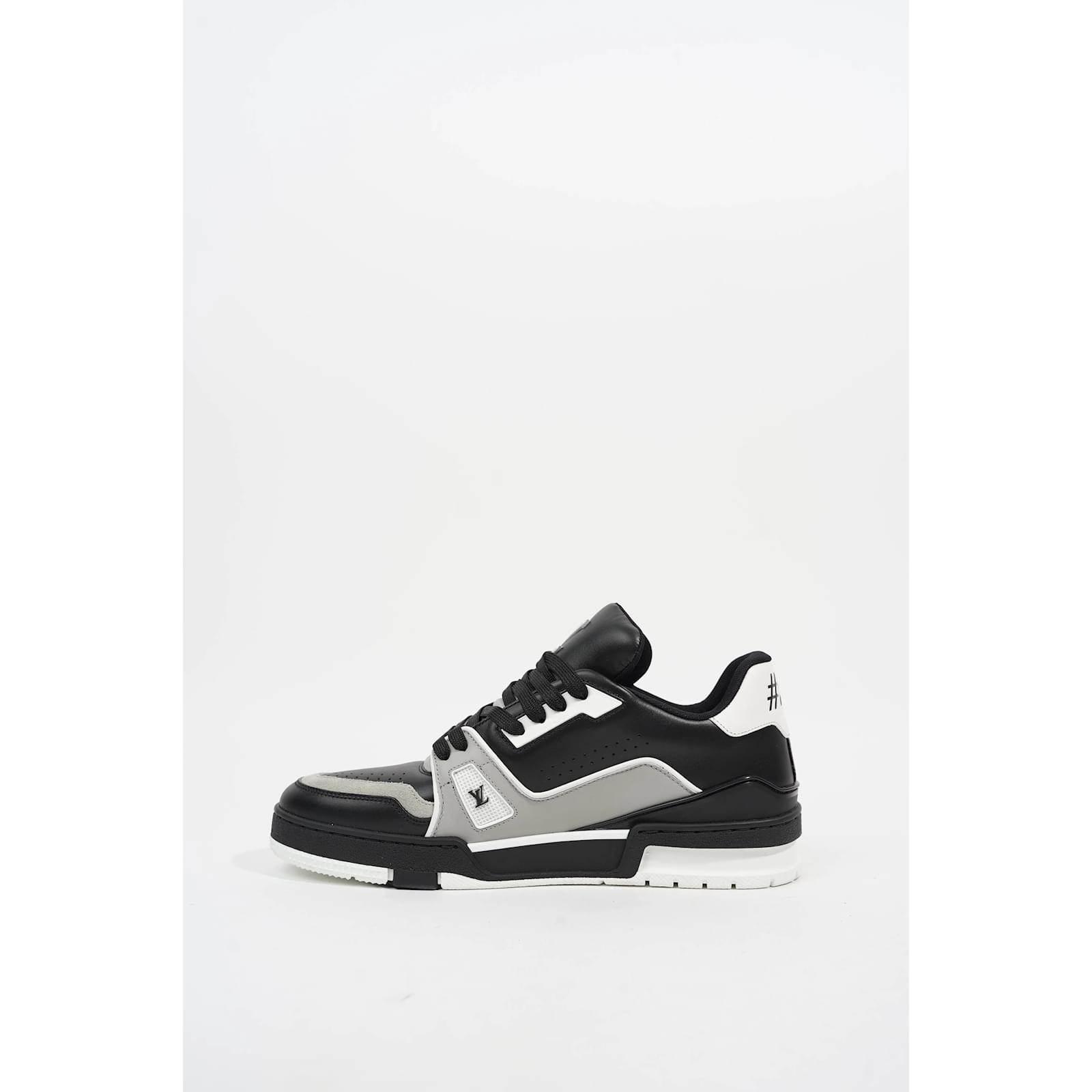 LV Black/Grey Leather Low Trainers - Amoda