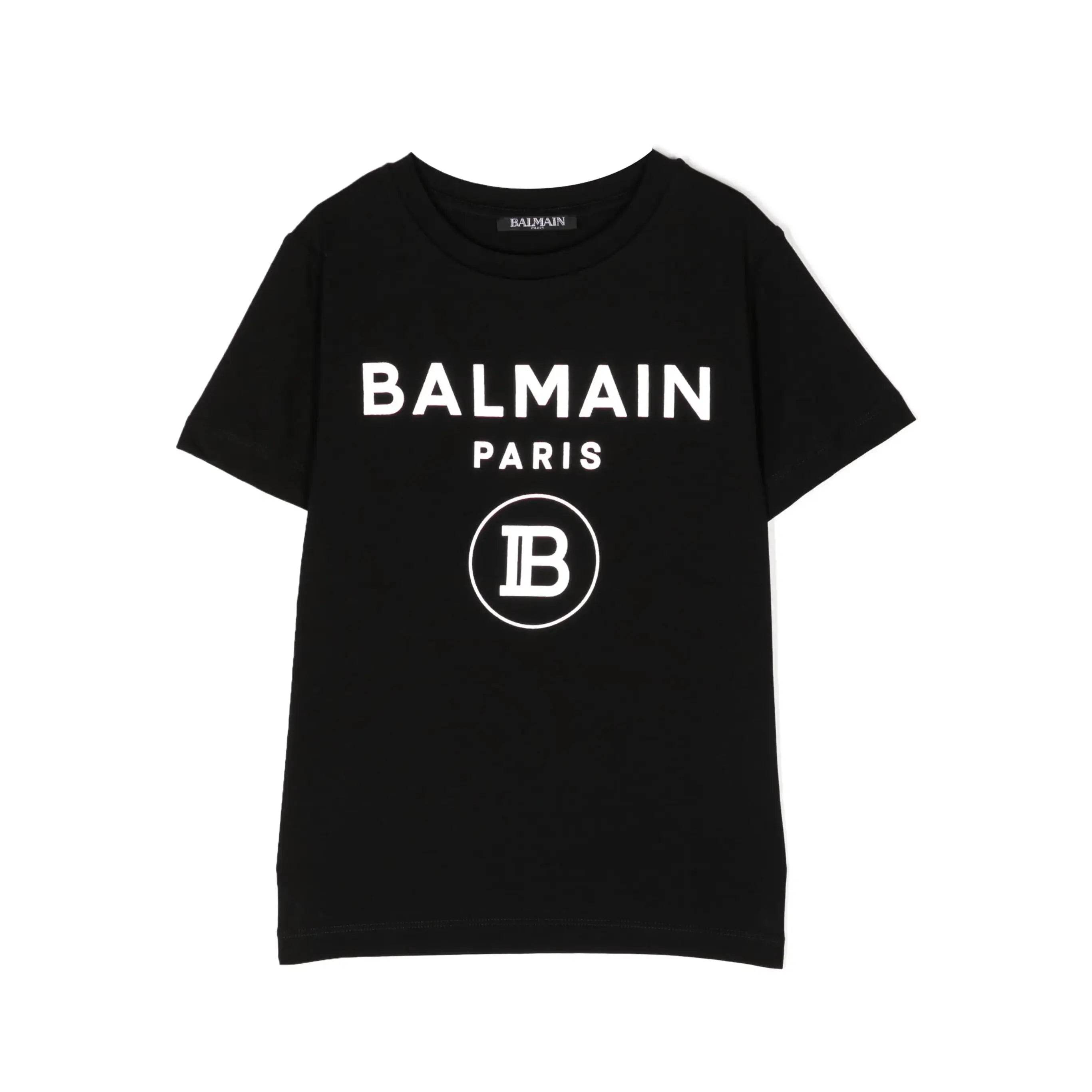 Balmain Metallic Logo T shirt - Amoda