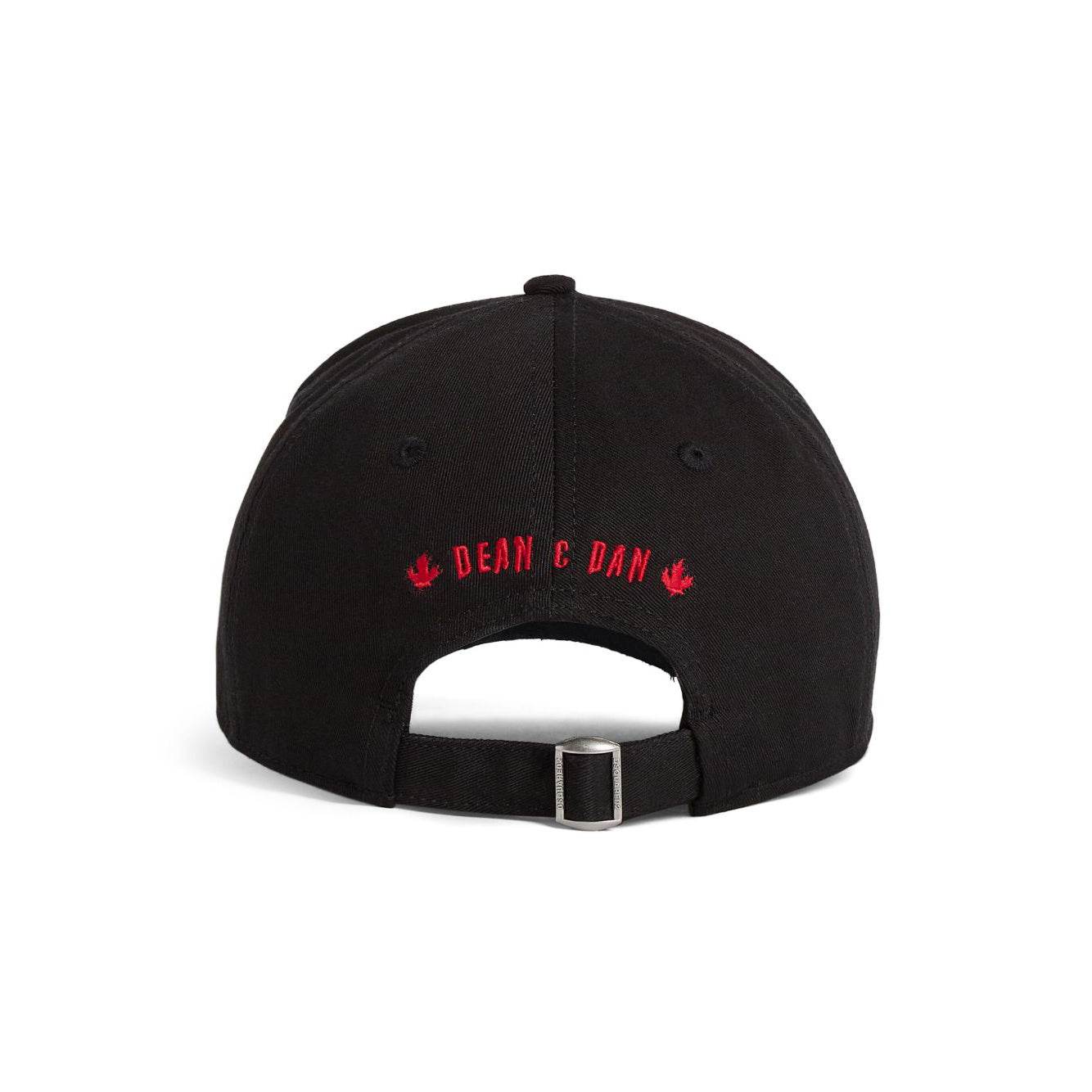 Dsquared2 black baseball cap with red embroidered - Amoda