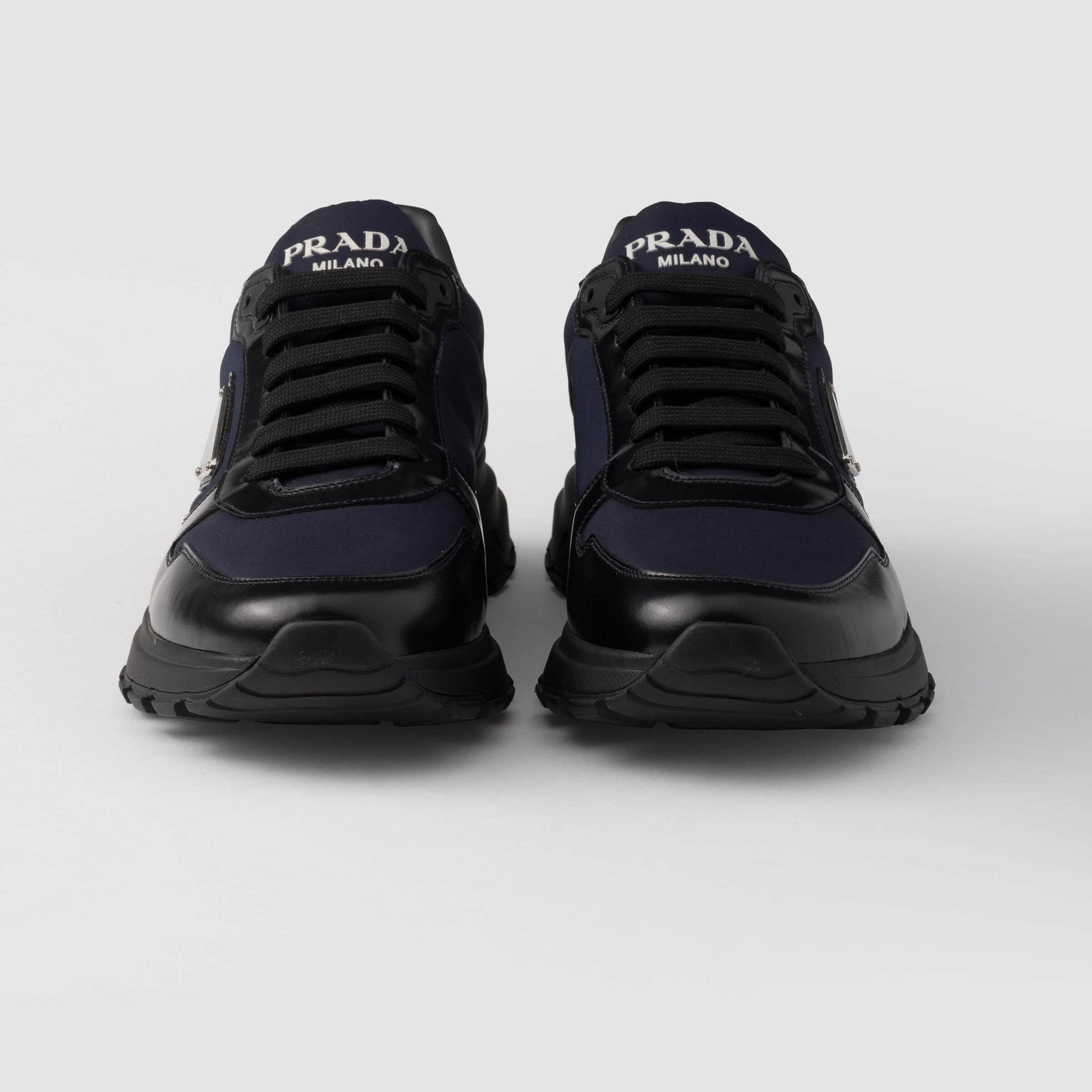 Prada Prax 01 Re Nylon Brushed Leather Navy - Amoda