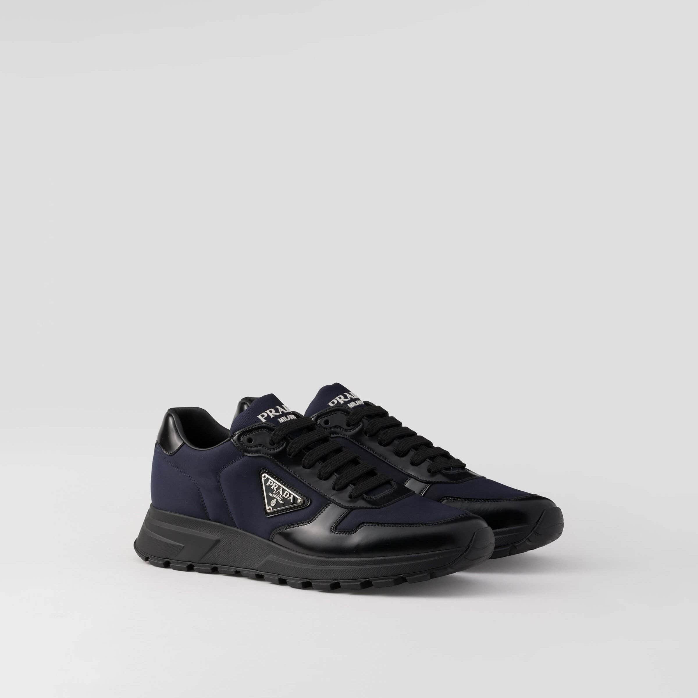 Prada Prax 01 Re Nylon Brushed Leather Navy - Amoda