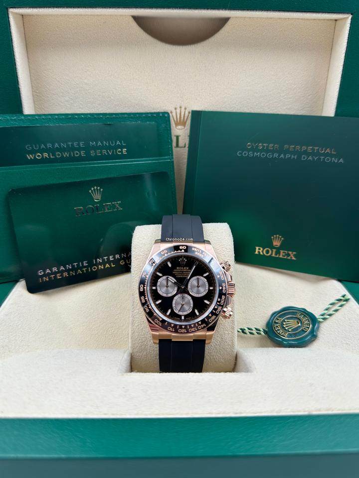 Rolex Daytona Cosmograph Oysterflex Daytona Rose Gold , Black Dial - Amoda