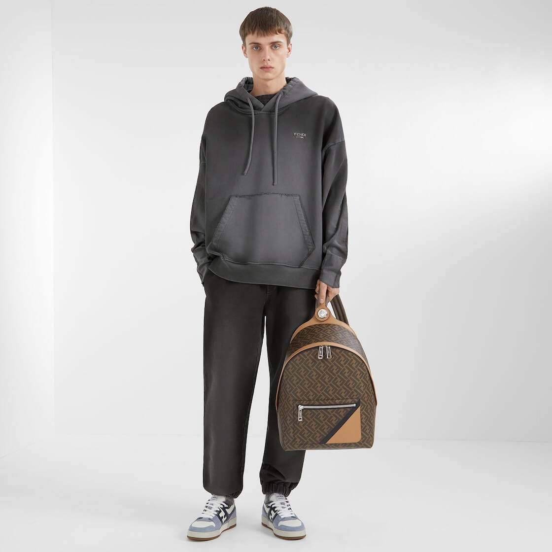 Oversized Fendi Roma Cotton Hoodie in - Amoda