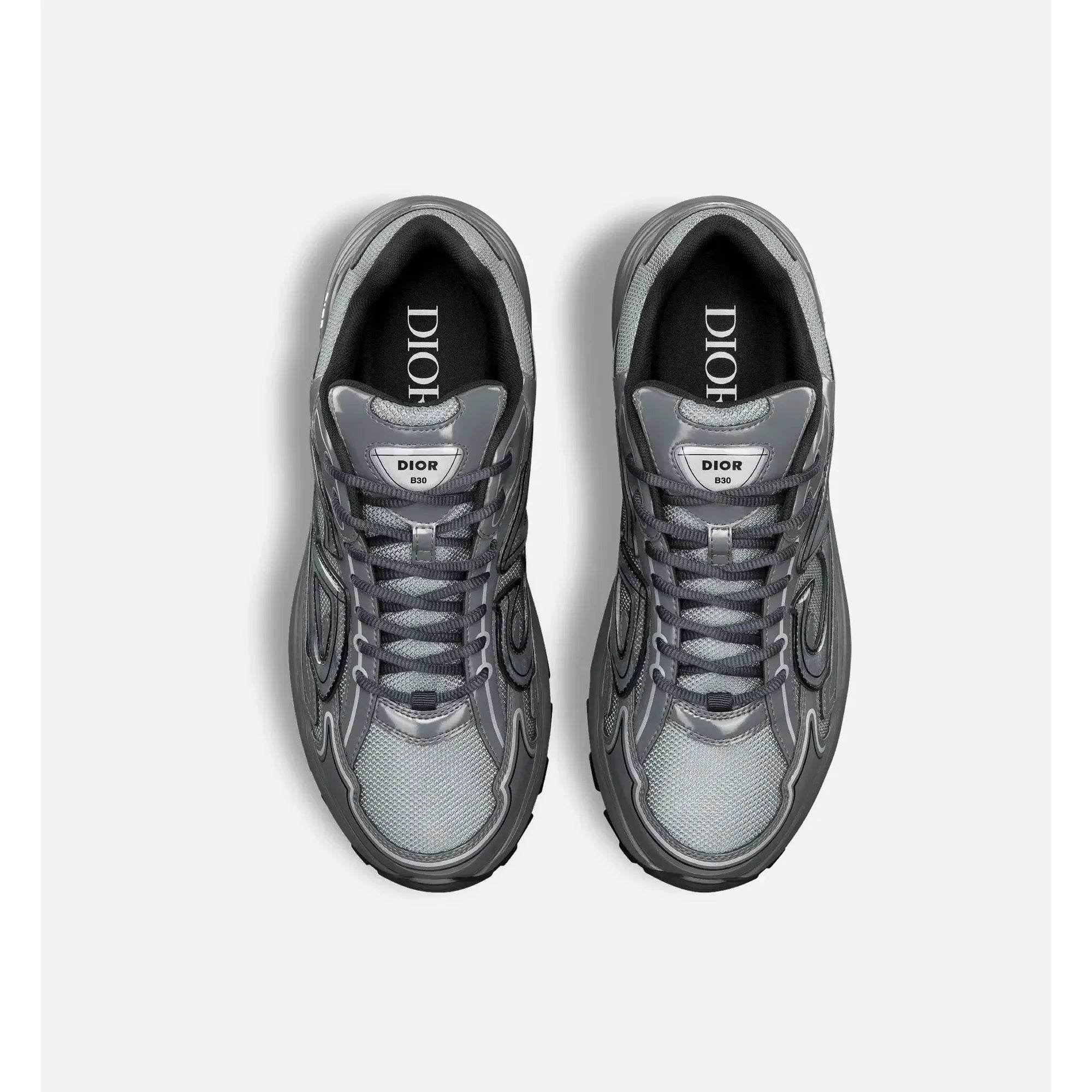 CD B30 Grey/Black Reflective Sneakers - Amoda