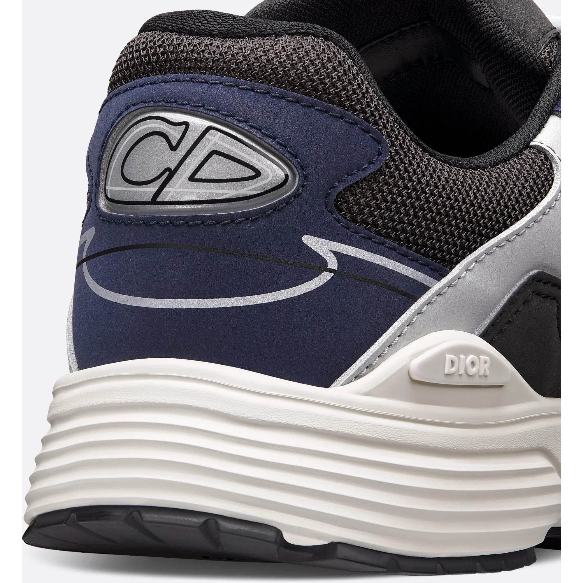 CD B30 Anthracite Blue Technical Mesh with Black - Amoda