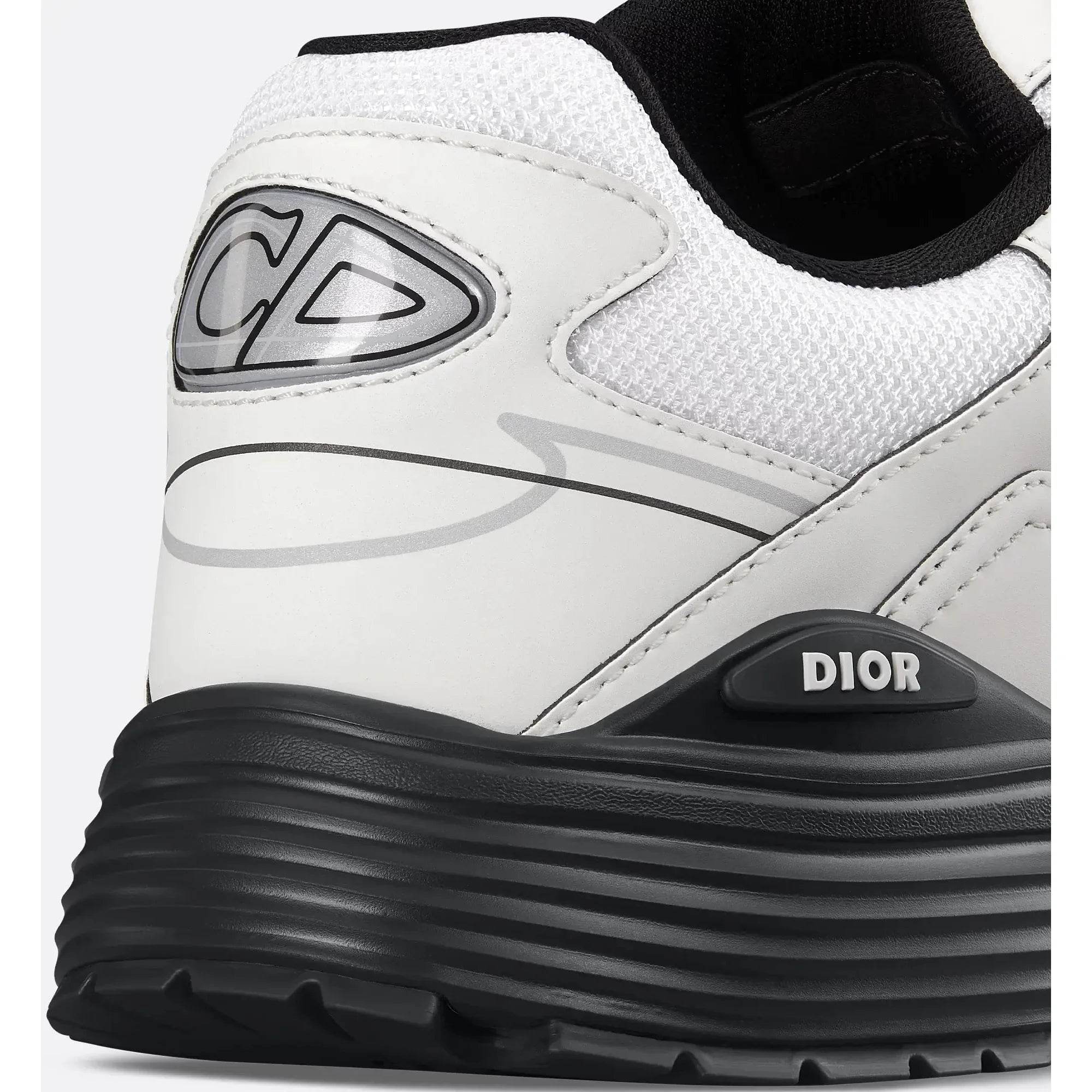 CD B30 Anthracite Mesh & Technical Fabric Cream & Black Reflective Sneakers - Amoda