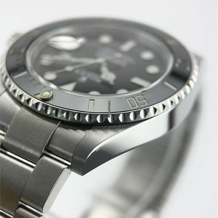 Rolex Submariner Date Oyster Steel Ceramic Bezel Black Dial - Amoda