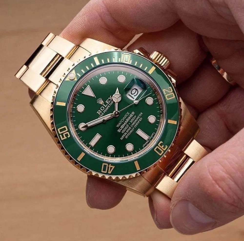 Rolex Submariner Date “Watchvice Edition “ Hulk in Yellow Gold - Amoda