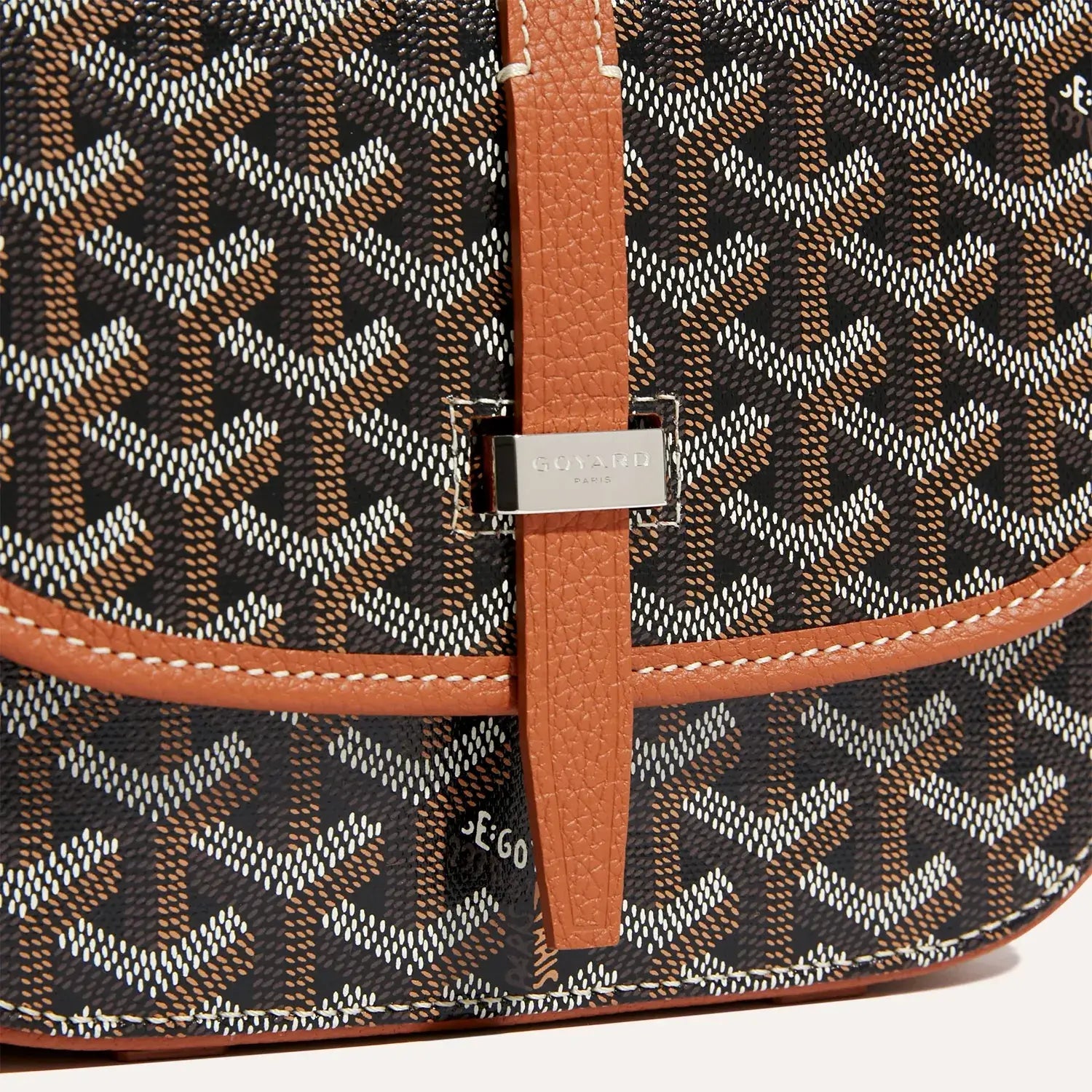 GoYard Belvedere Messenger Bag Black & Tan