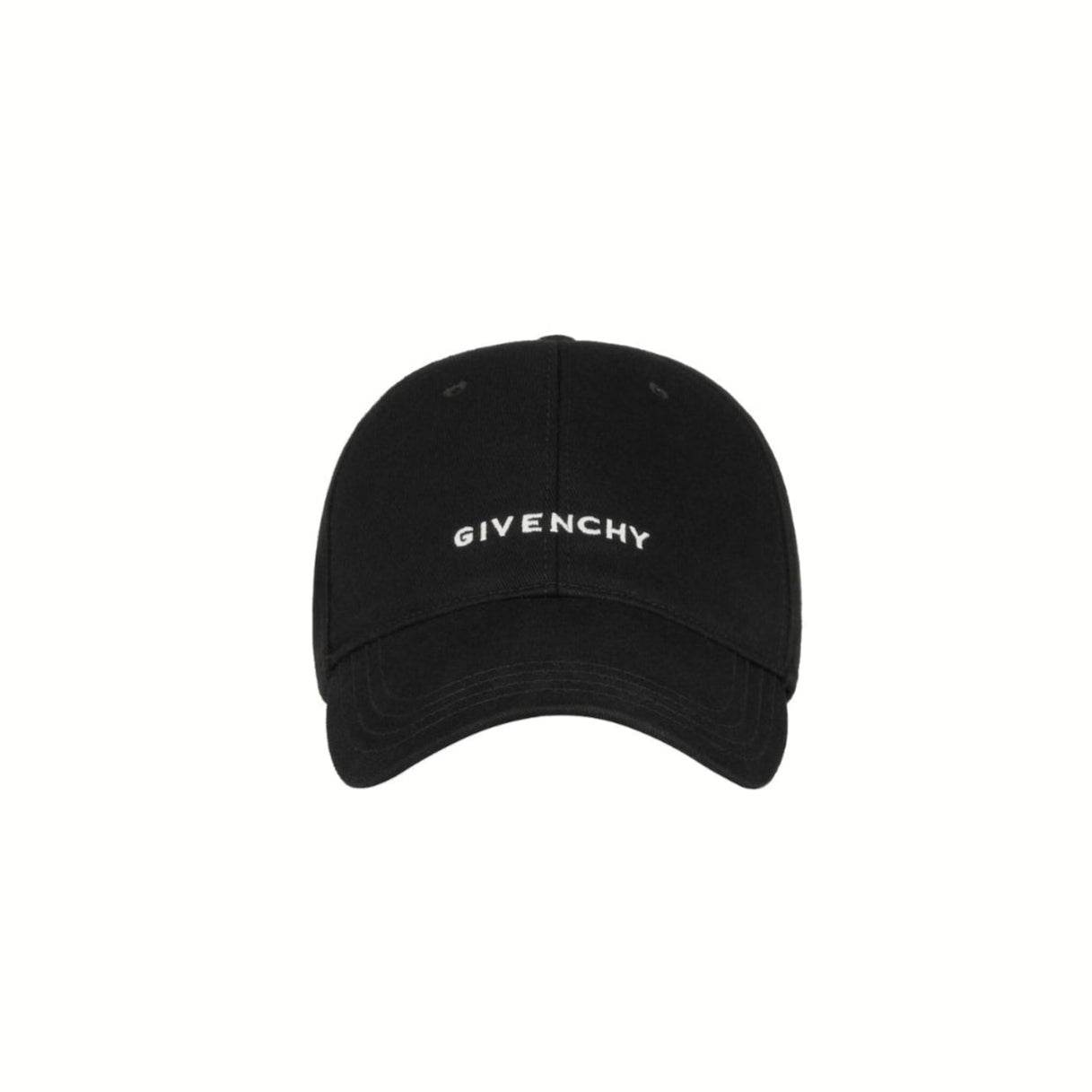 Givenchy All black baseball cap with white Givenchy Paris embroidered - Amoda