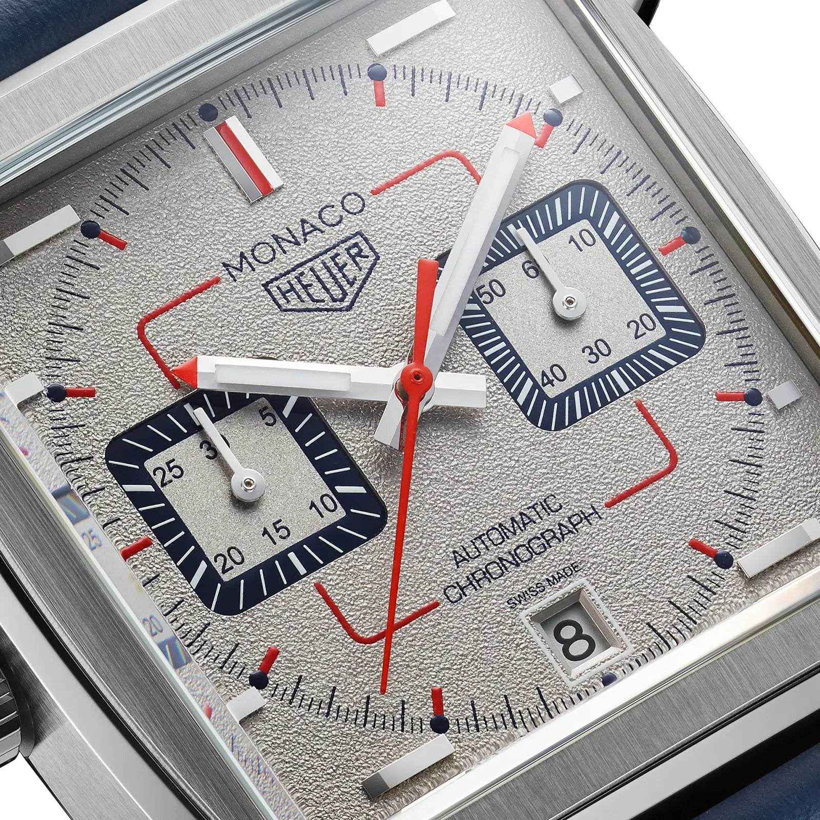 Tag Heuer Monaco 50th Anniversary limited Edition Blue strap Calibre 12 - Amoda