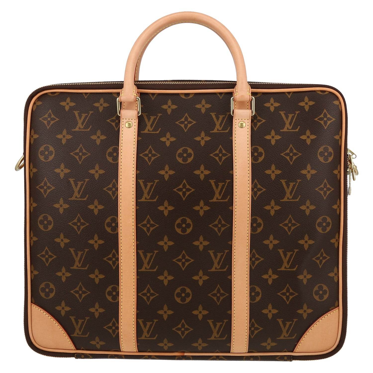 LV Porte Documents Voyage briefcase Monogram Brown and Black - Amoda