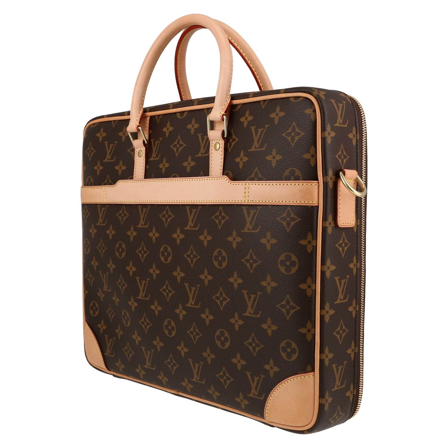 LV Porte Documents Voyage briefcase Monogram Brown and Black - Amoda