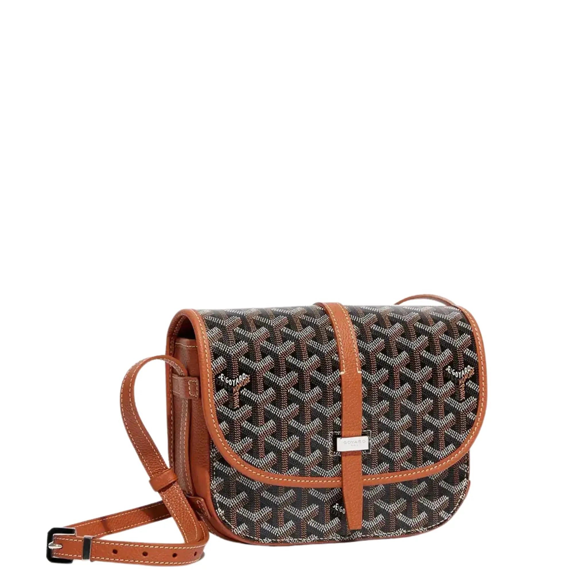 GoYard Belvedere Messenger Bag Black & Tan