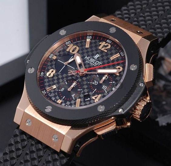 Hublot Big Bang Original Gold Chronograph Ceramic Steel 44mm - Amoda