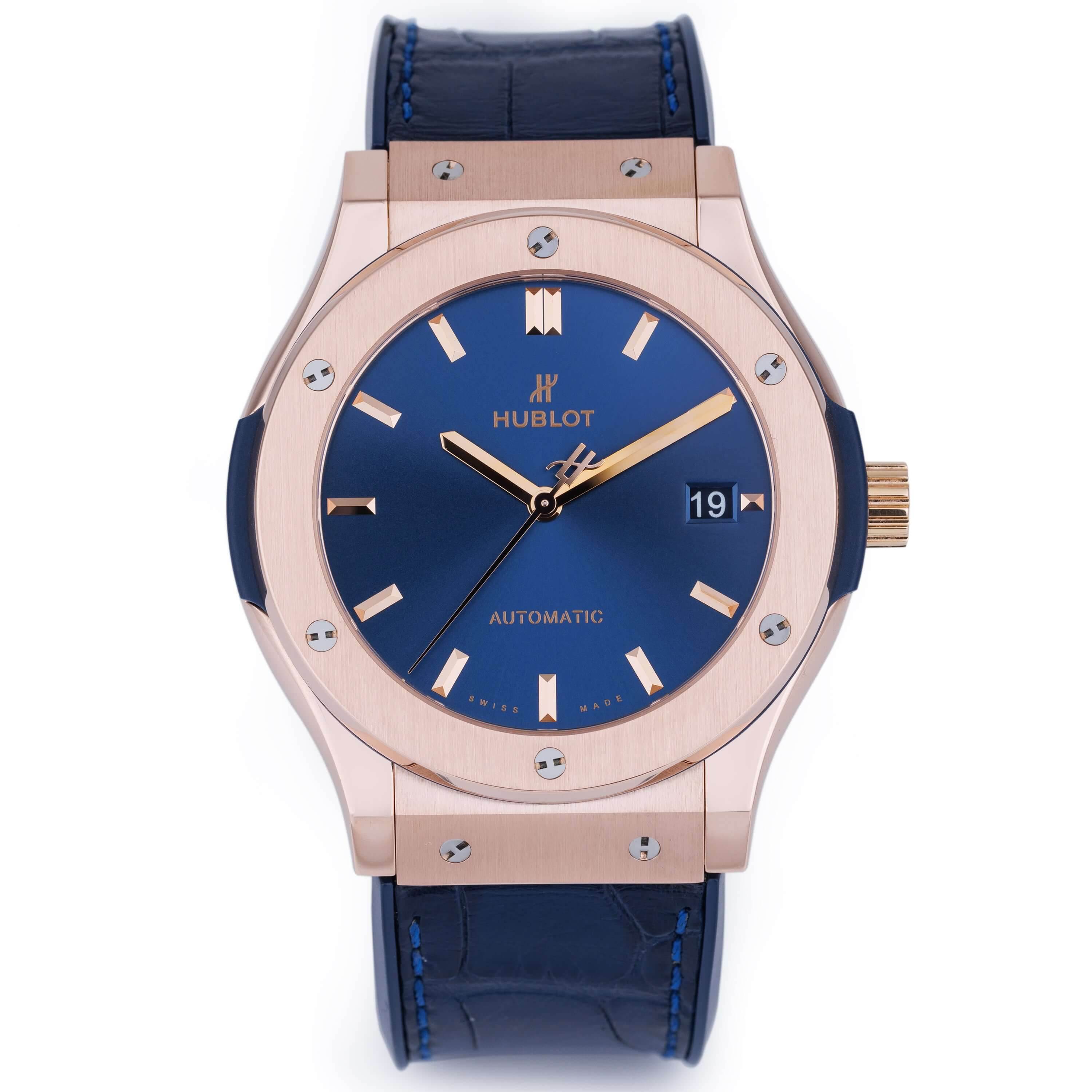 Hublot Classic Fusion Blue/Gold Chronograph Titanium 44mm - Amoda