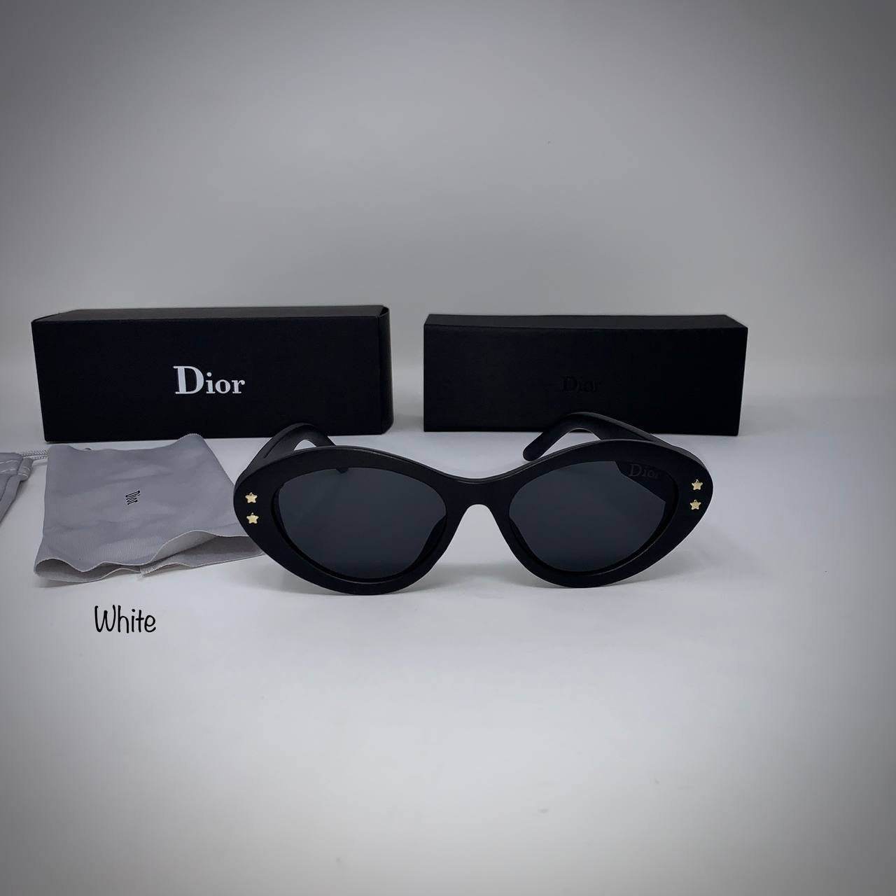 Christian Dior Pacific B1U cat eye sunglasses in Brown & Black frame - Amoda