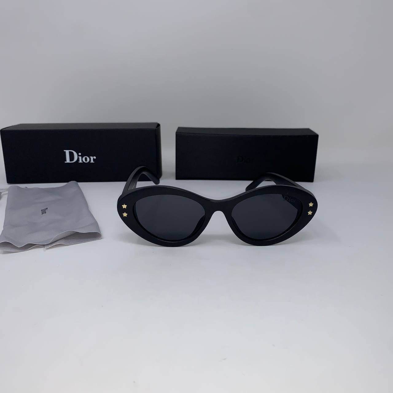 Christian Dior Pacific B1U cat eye sunglasses in Brown & Black frame - Amoda