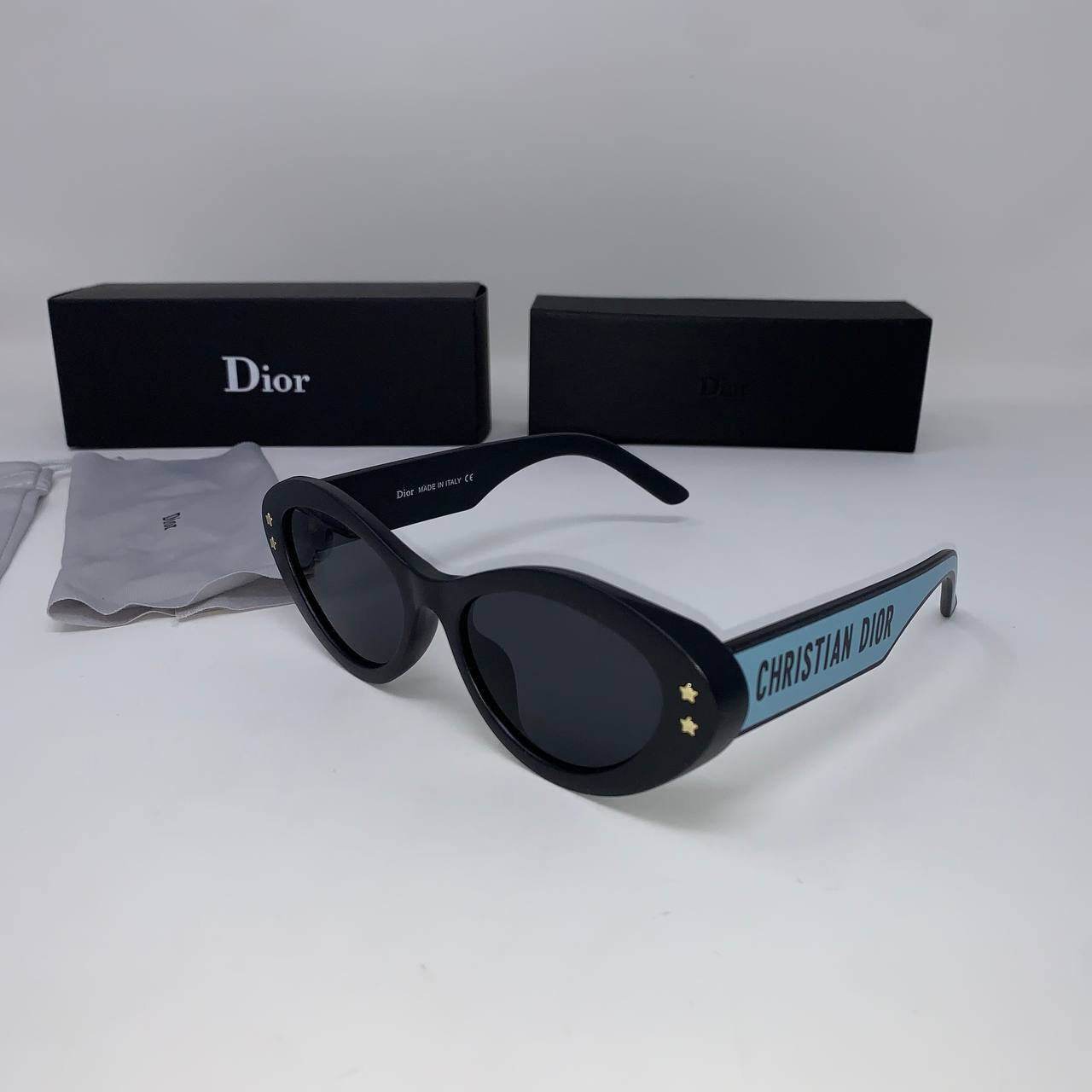 Christian Dior Pacific B1U cat eye sunglasses in Brown & Black frame - Amoda