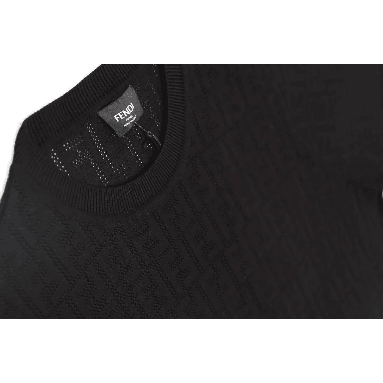 Fendi T shirt black transparent Cotton - Amoda