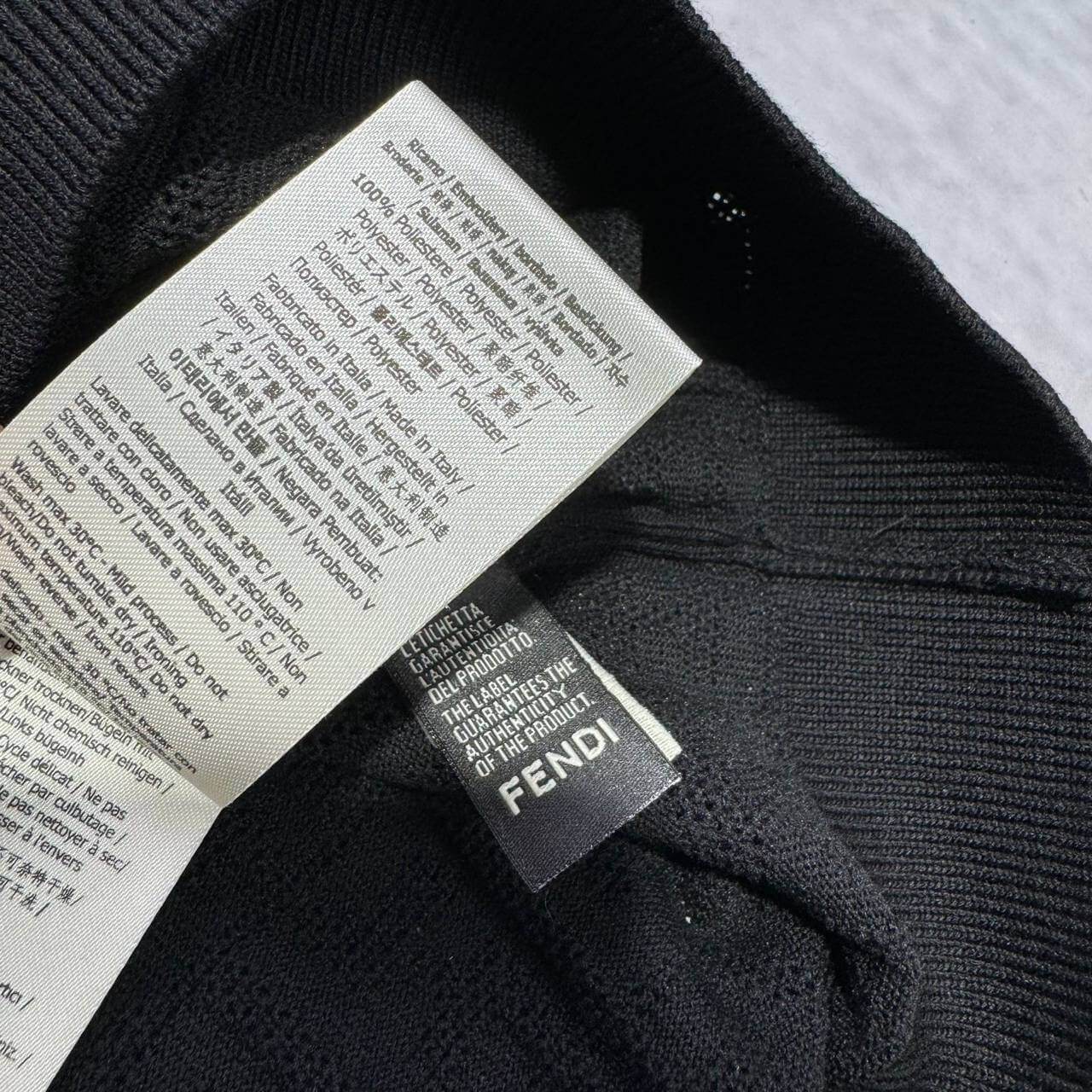 Fendi T shirt black transparent Cotton - Amoda