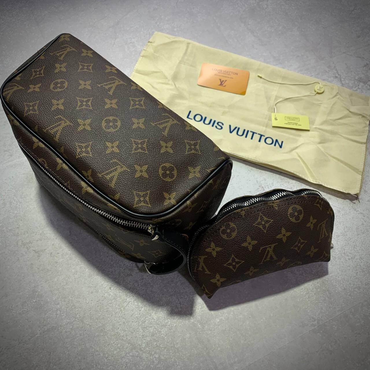 LV Dopp Kit Cloth Small Bag - Amoda