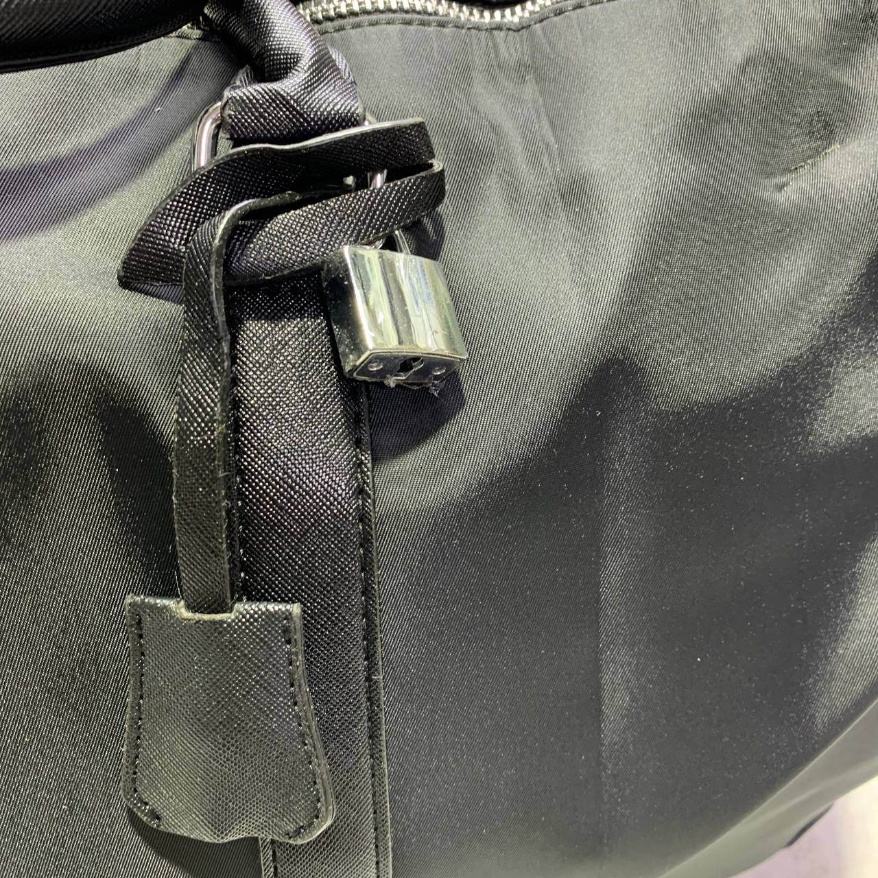 Prada Re-Nylon & Saffiona Leather Duffle Bag - Amoda