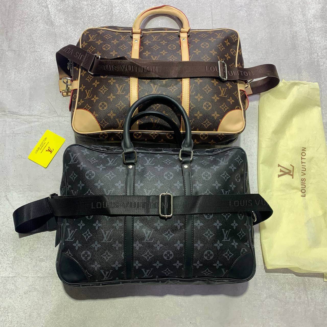 LV Porte Documents Voyage briefcase Monogram Brown and Black - Amoda
