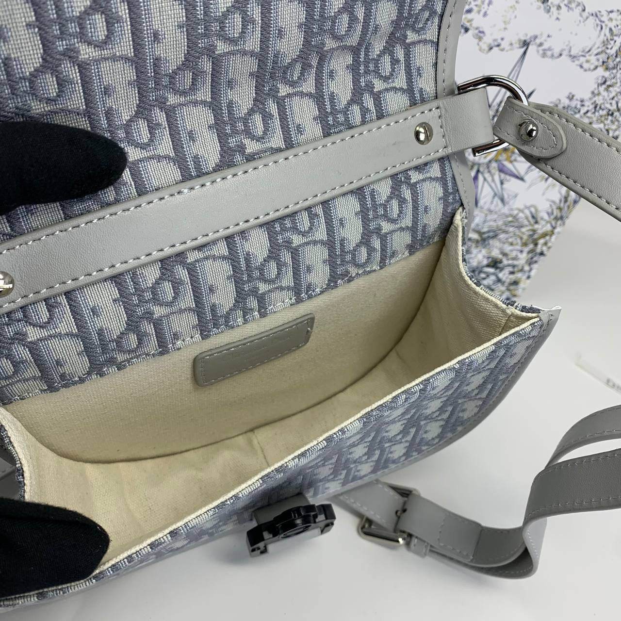 CD Mini Gallop Bag Beige&Black/ Grey/Oblique Jacquard - Amoda