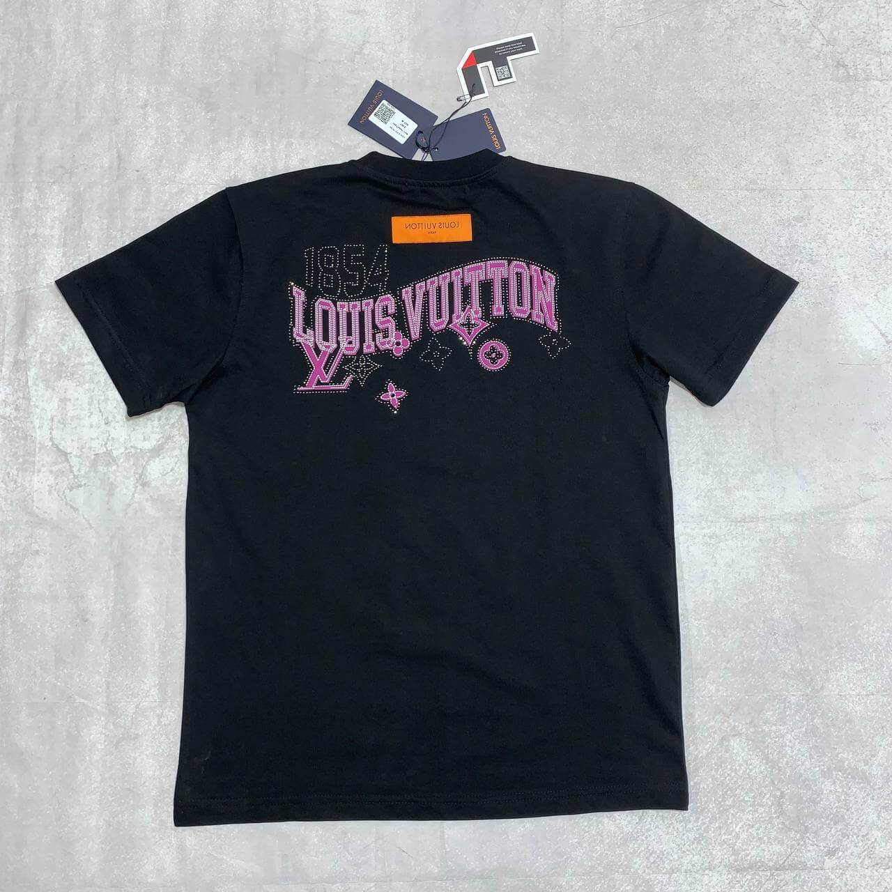 Louis Vuitton Cotton T-shirt with Pink Pattern - Amoda