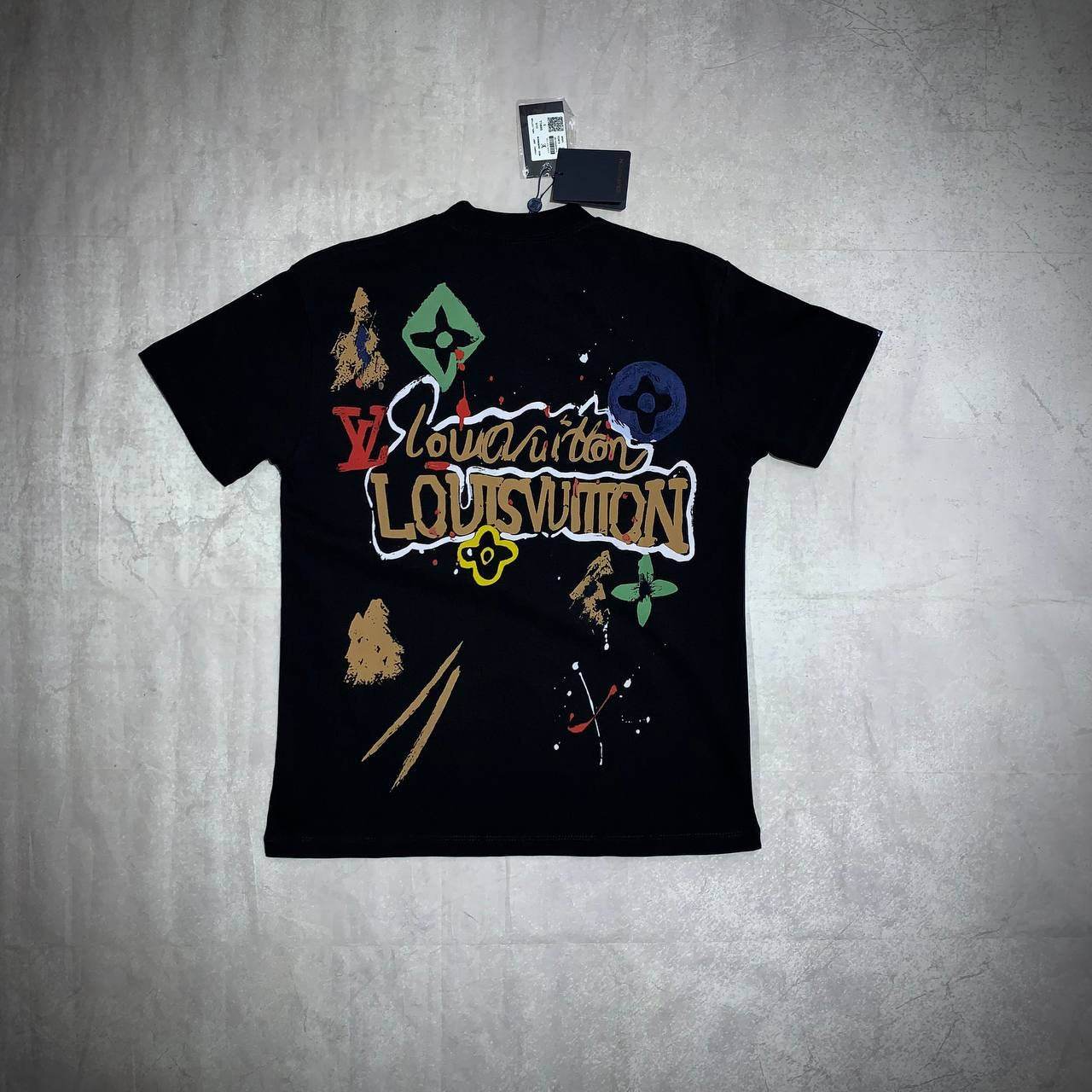 Louis Vuitton Splash pattern Heavy Cotton T shirts - Amoda