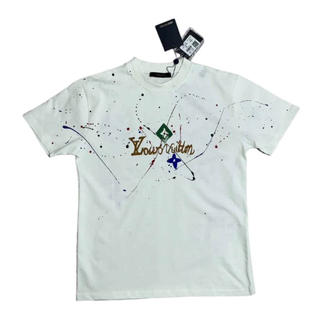 Louis Vuitton Splash pattern Heavy Cotton T shirts - Amoda